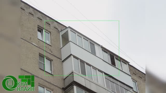 Балкон с крышей ПОД КЛЮЧ по ул. Комсомольская 141 в Уфе от компании ОКНА ОНЛАЙН