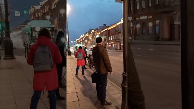 Вечер.Питер.Московский пр.#shorts