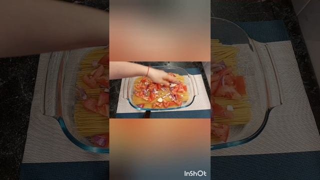 Спагетти в духовке  с томатами за 20 минут. Самая вкусная паста с помидорами и сыром.