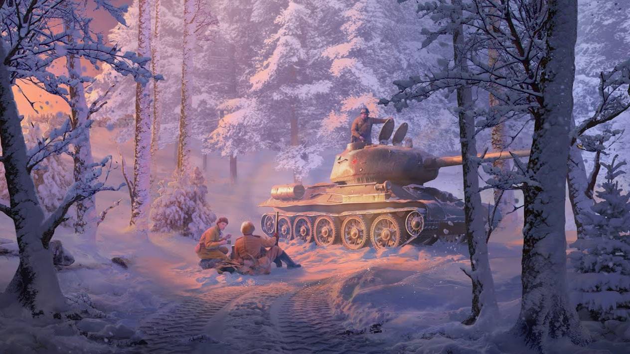 А вот и снег предновогодние настроение! катаем в танки!