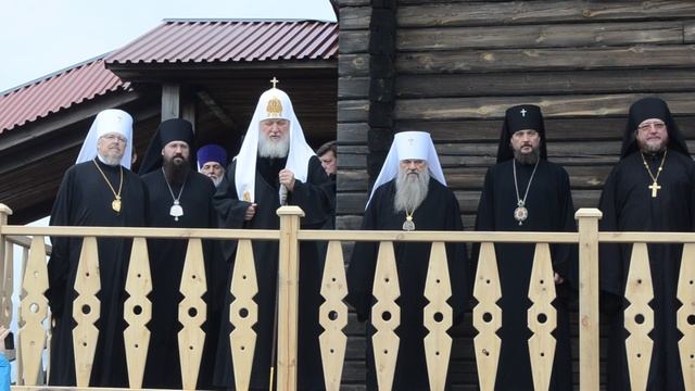 Приезд патриарха Кирилла в Хатангу. 2018г.