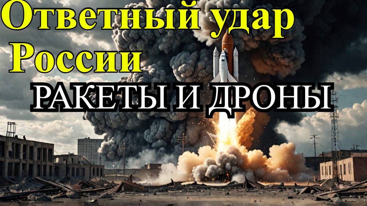 Россия наносит массированный удар по Украине: ракеты и дроны в действии