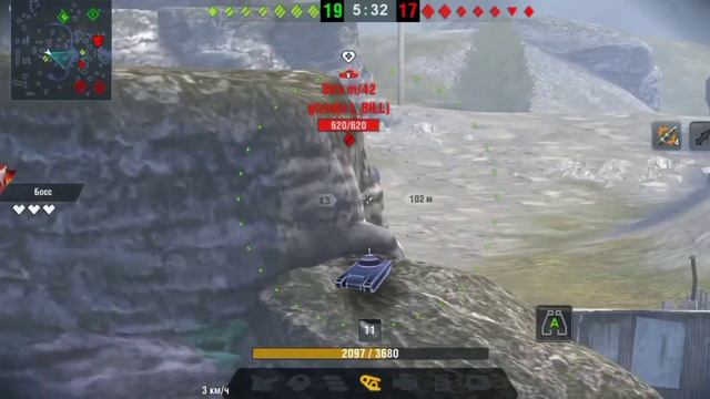 TANKS BLITZ бой на боссе VK.30.01