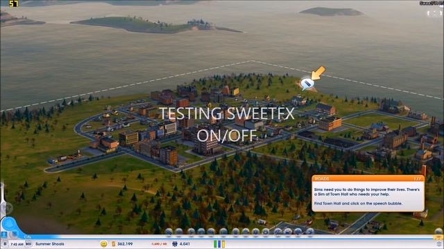 SWEETFX enabled in - SIMCITY - [running on Windows 8.1][ Improved graphics mod ]