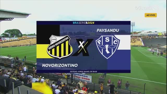 Novorizontino 1 x 1 Paysandu - Série B 2024 - Jogo Completo