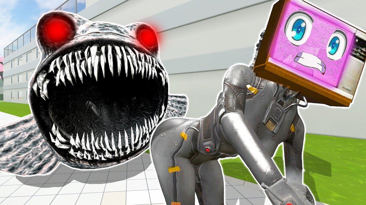 TV WOMAN RUNNING FROM MONSTERS ZOONAMALY 7 In Garrys Mod