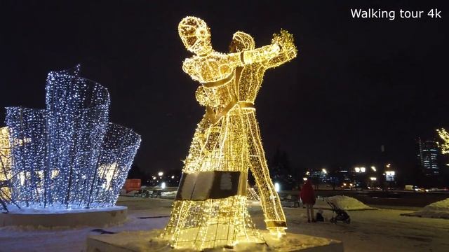 Новогодние украшения Москвы - Московская зима - Московская рождественская прогулка