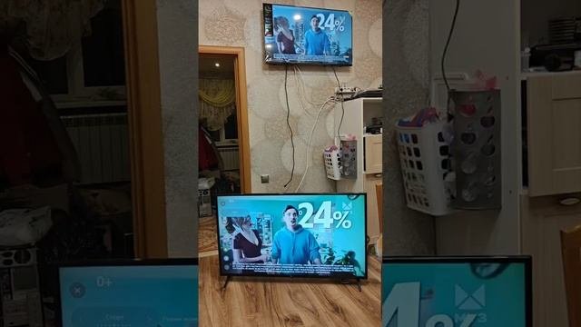 тест ТВ LG 55 с дефектом матрицы в сравнении с нормальной матрицей