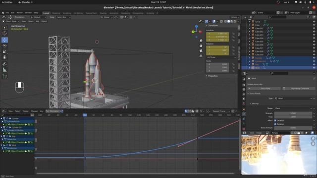 03-01 - Animate Rocket Launch into Space