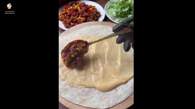 Мексиканские тортильи с говяжьим фаршем! Кулинарное Вдохновение