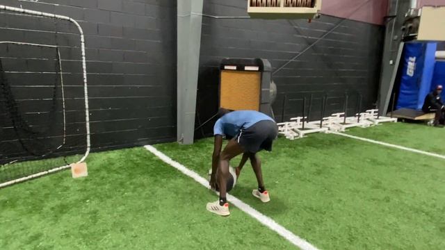 Weight lifting session with Marco Arop World Medalist