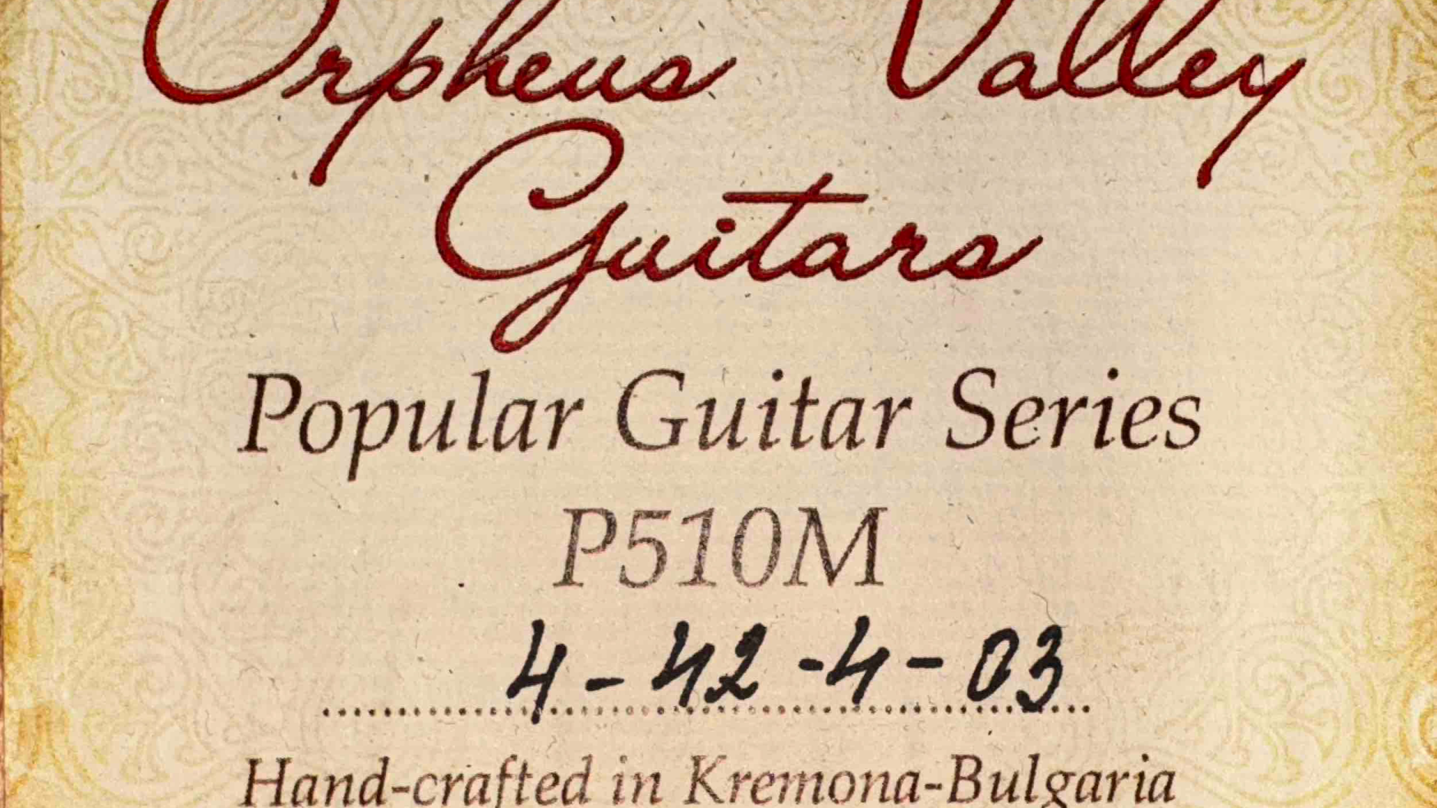 Гитара Kremona Orpheus Vally Popular Р510M ель массив - Die biene Maja ( из мультфильма Пчела Майя)