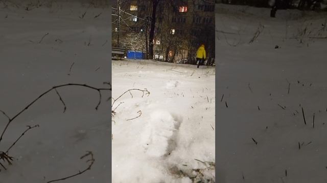 бегаем по снегу