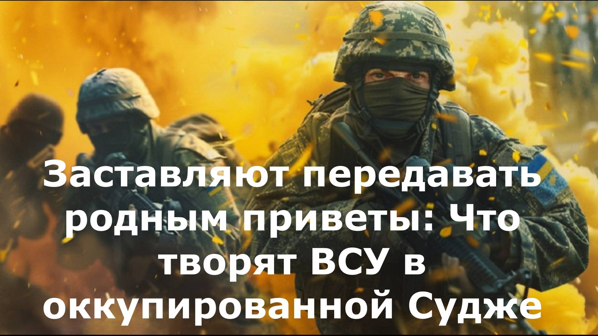 Заставляют передавать родным приветы: Что творят ВСУ в оккупированной Судже