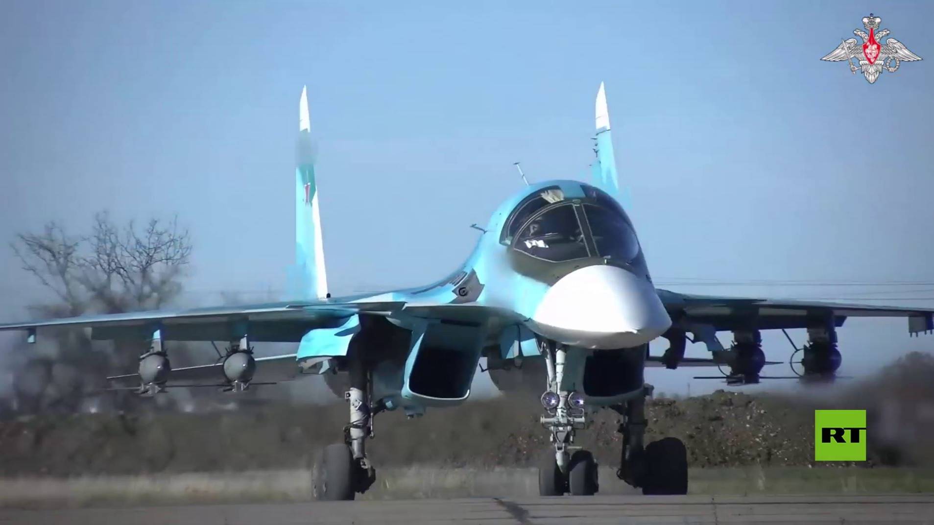 مقاتلة "Su-34" الروسية تستهدف موقعا للقوات الأوكرانية قرب كورسك