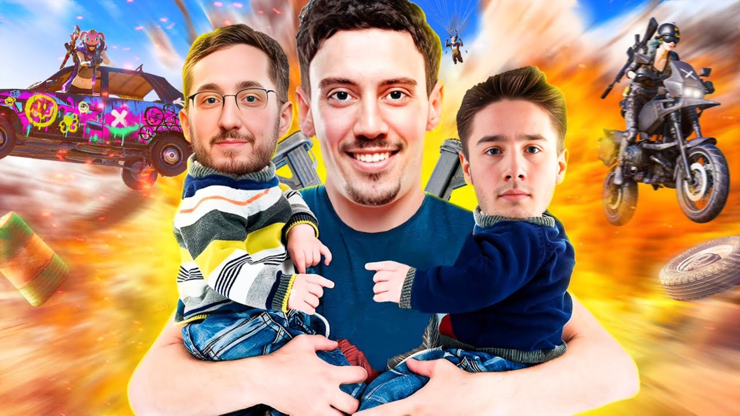 TGLTN Carries two PUBG Pros to a win in PUBG!!!