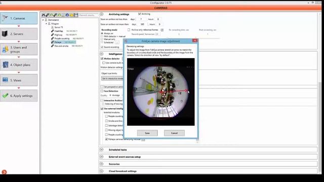 Macroscop Fisheye Dewarping + PTZ
