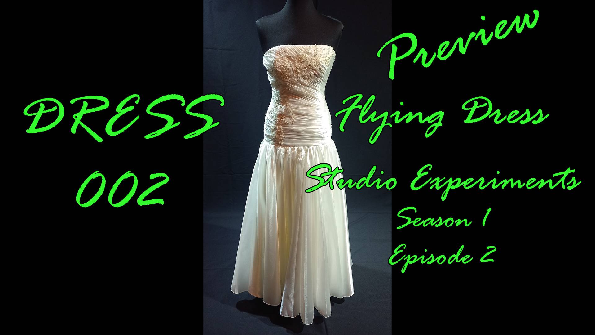 Studio Experiments - S01E02 - Dress 002 - Preview. Свадебное платье цвета айвори на ветру.