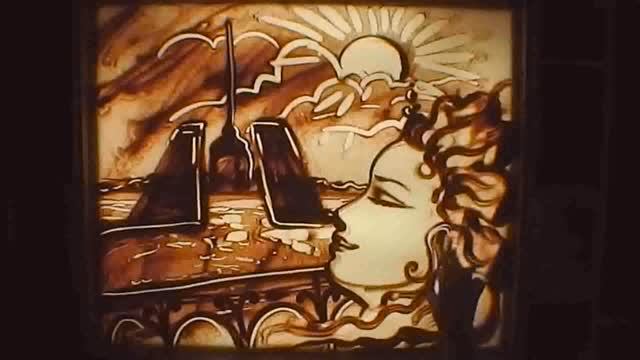 Проект "Поэзия в песке" - художница Людмила Логинова