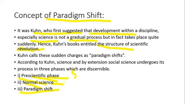 paradigm shift by thomus kuhn