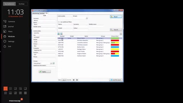 License-Plate Recognition in Macroscop client