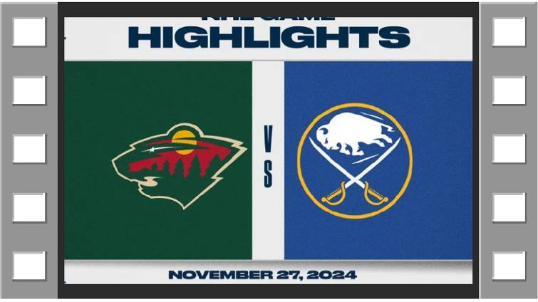 NHL Highlights Миннесота Уайлд vs. Баффало Сэйбрз - November 27, 2024