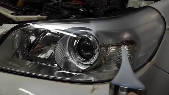 Город Братск. DENAUTO BRATSK. Полировка фар автомобиля Шевроле Эпика с нанесением керамики