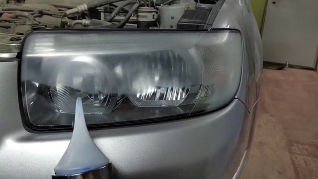 Город Братск. DENAUTO BRATSK. Полировка фар автомобиля Субару Форестер с нанесением керамики