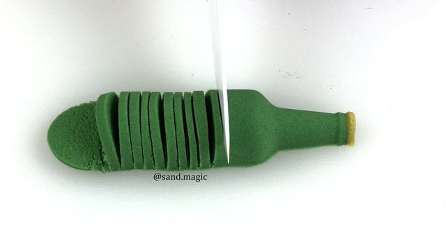 Pleasant and relaxing cutting kinetic sand 6 | Приятная и расслабляющая резка кинетического песка