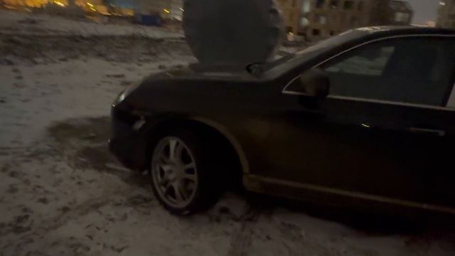 Порше Каен. Выхлоп