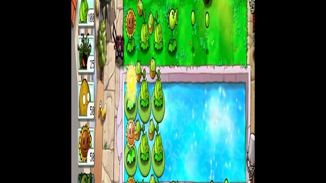 Plants vs. Zombies День второй бассейн у дома