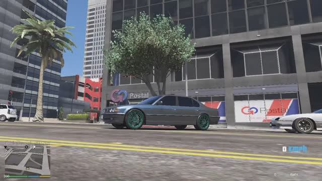 BMW e38 BUMER легенда в дрифте в городе GTA 5,