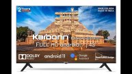 Karbonn 109 cm (43 inches) Kanvas Series Full HD Smart Android IPS LED TV KJS43ASFHD (Black)