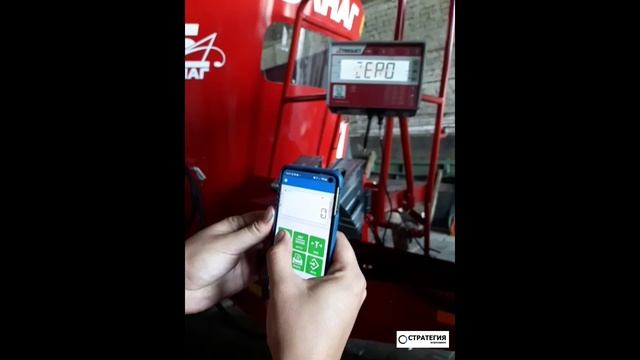 Демонстрация работы весовой системы DigiStar EZ2810 с Bluetooth установленной на Trioliet 12ZK