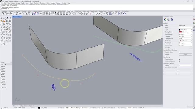 28 - Surface and Curve interaction Crv2View