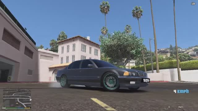 BMW E38 M7 740 супер дрифт на легенде DRIFT в GTA 5,