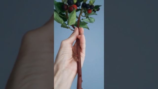 Ветка Ежевики из холодного фарфора/ Мурзилкина Ольга