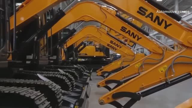 Как изготавливают экскаваторы  SANY Heavy Excavators factory