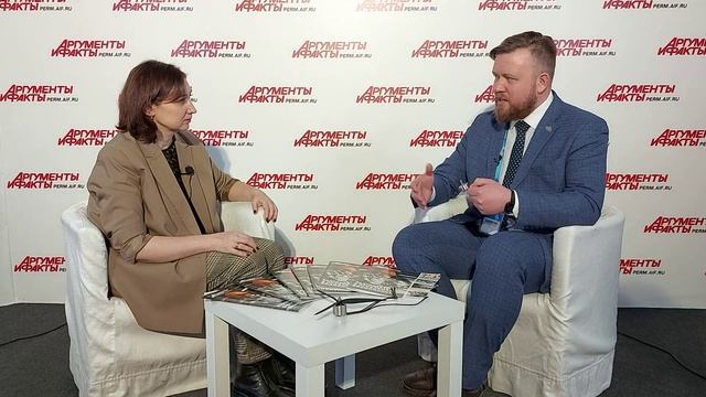 Дмитрий Лебедев (ООО «Моторскай») в студии «АиФ-Прикамье» на ПИПФ'24