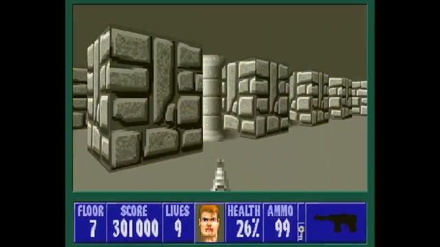 Wolfenstein 3D mod: "acktung!" E2M7 (60 new level) - Let's Play shtum - Letsplay stumm