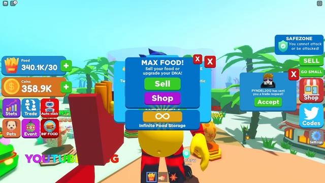 ВСЕ РАБОЧИЕ КОДЫ ДЛЯ СИМУЛЯТОРА ОБЖОРЫ / ROBLOX ALL CODES EATING SIMULATOR