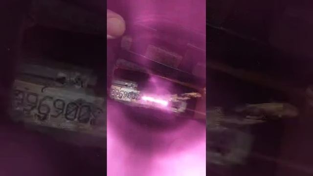Отчистка VIN номера автомобиля от ржавчины лазером