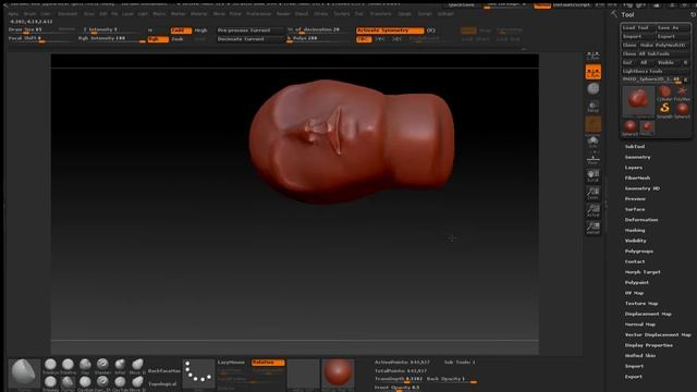 Test Translation Sculpt in zBrush resave