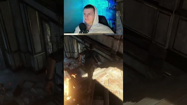Очередные баги в Uncharted 4! Как же горит жопа !!! #gaming #shorts #uncharted #баги #игры