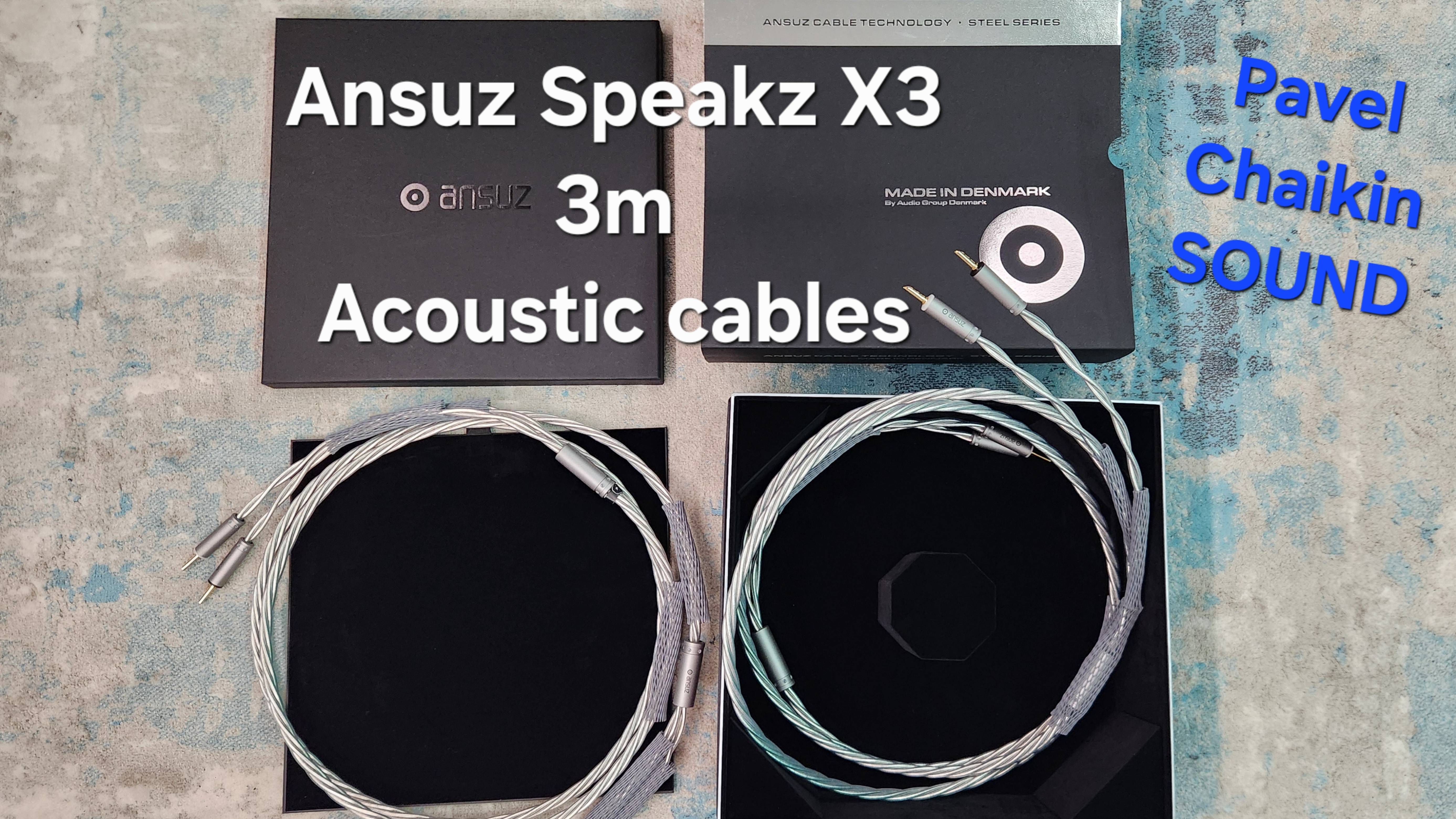 2024.11.29 Components Introduction Акустический кабель Ansuz Acoustics Speakz X3 3 m