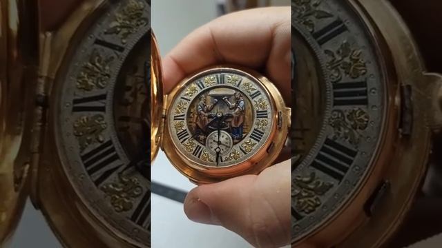 Автоматические швейцарские карманные часы XIX века