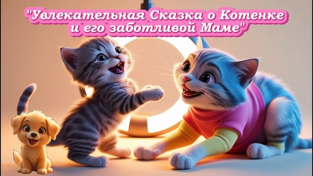 Сказка Для Детей Про  Котенке и его заботливо Маму.