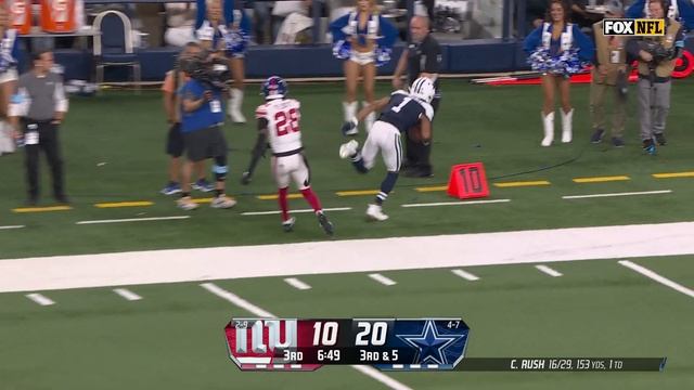 Cooper Rush airs out the ball 36 yards downfield to Jalen Tolbert for Cowboys' red zone opportunity