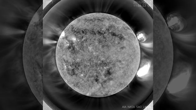 SDO/AIA 171 Å 2010/06/15 Enhanced Radial Filter Movie