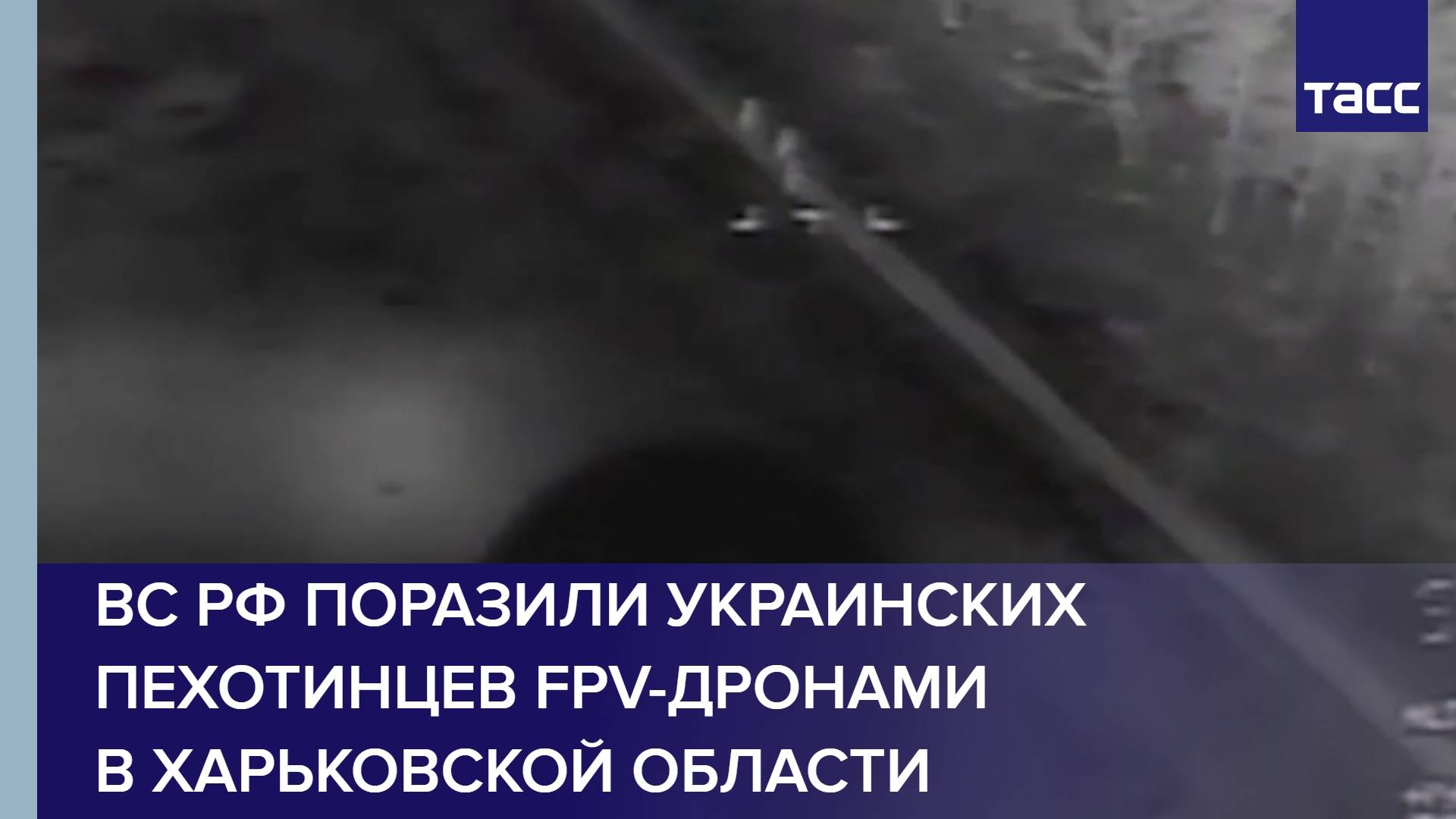 ВС РФ поразили украинских пехотинцев FPV-дронами в Харьковской области